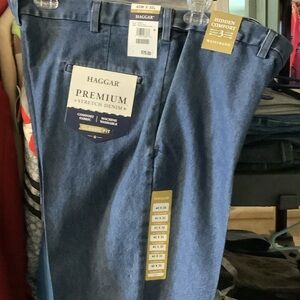 Haggar Premium‎ Stretch Denim Pants - Blue, 30” inseam, new
